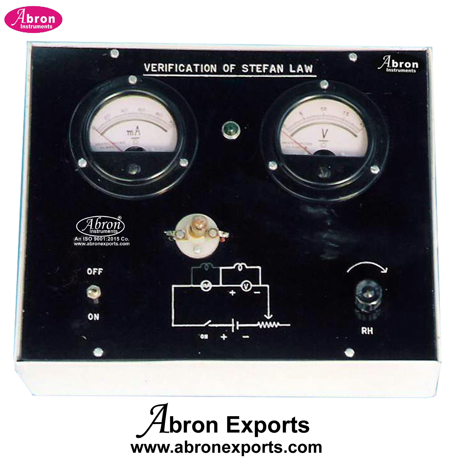 ETB Stefans Law by Radiation by Incandescent 6V Lamp AE-1399C